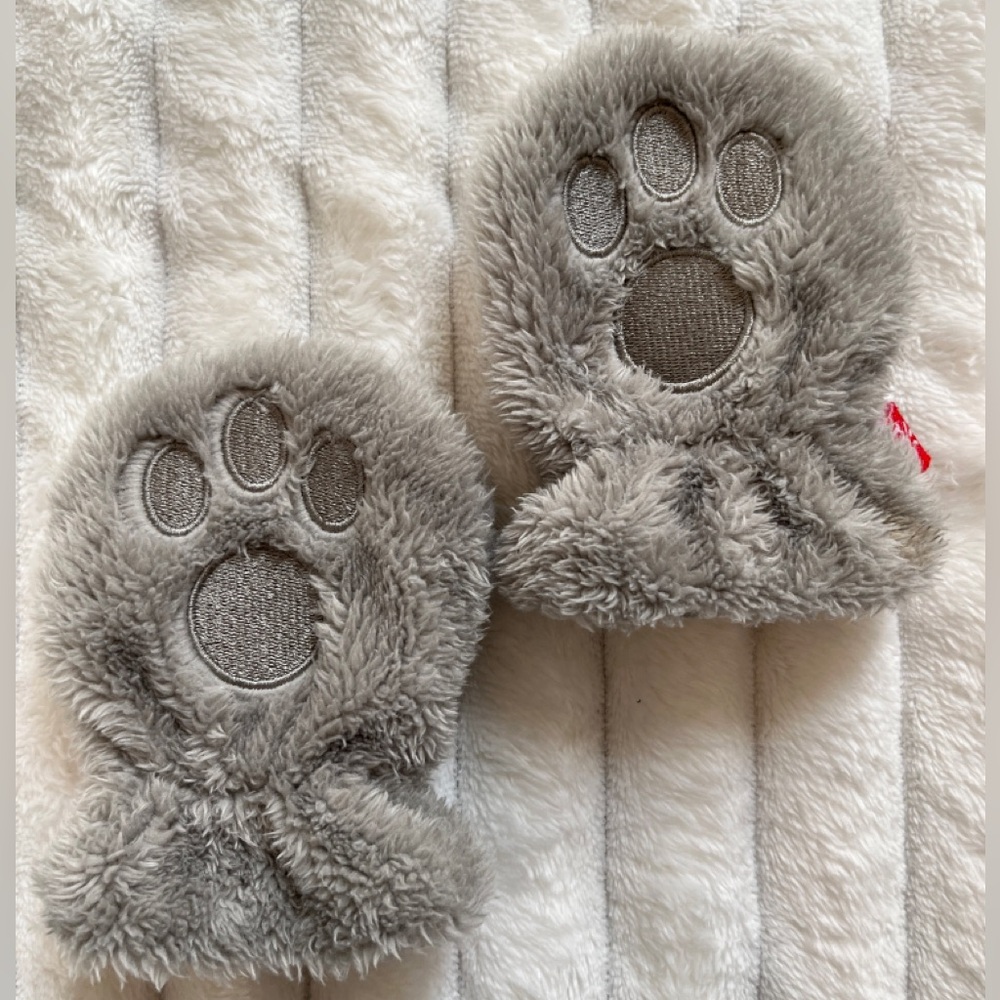 MagneticMe Fleece Mittens Toddler in Drizzle Grey 12-18M